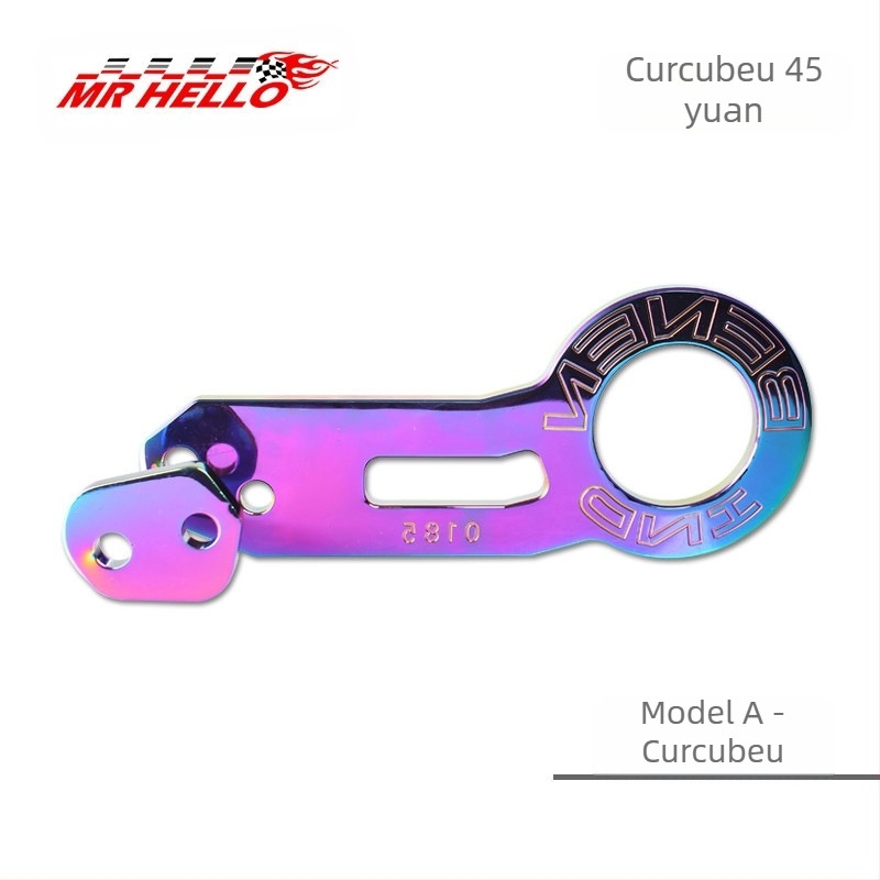 Cârlig de remorcare pentru mașină din aliaj de aluminiu, cu clemă, modelul 001, pentru șanța din spate