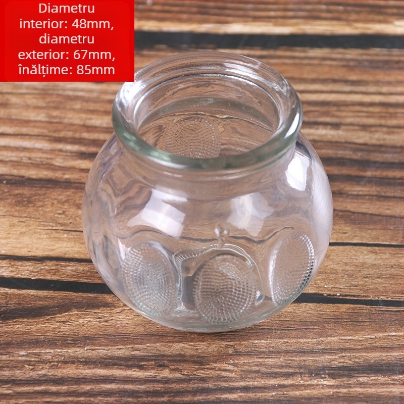 Set de cupping din sticlă cu 6 cupe pentru masaj de acasă și îngrijire a sănătății