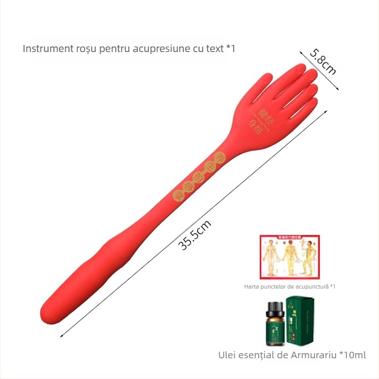 Nai jiasi Placă siliconică pentru meridiane — dispozitiv de masaj manual pentru gât, spate, picioare și tălpi