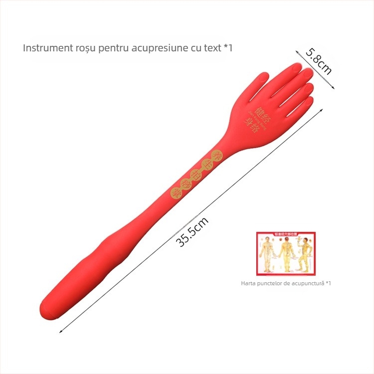 Nai jiasi Placă siliconică pentru meridiane — dispozitiv de masaj manual pentru gât, spate, picioare și tălpi