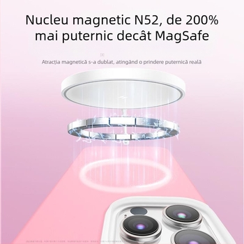 Carcasă pentru iPhone 14 Pro / Pro Max — silicon lichid, design magnetic, protecție anti-cadere, lux portabil