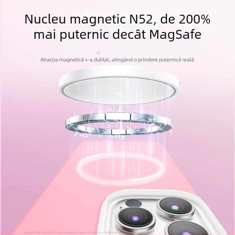 Carcasă pentru iPhone 14 Pro / Pro Max — silicon lichid, design magnetic, protecție anti-cadere, lux portabil