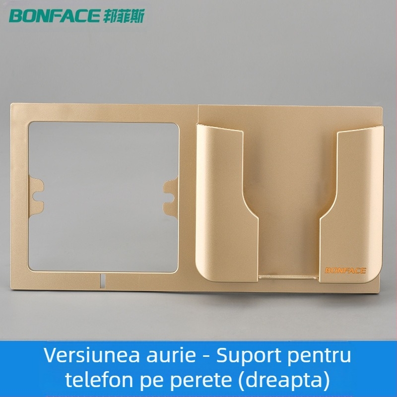 Suport pentru telefon de perete Bonface, Model 101, Plastic (Brand: Bonface; Model: 101; Material: Plastic; Compatibil cu: Alte)