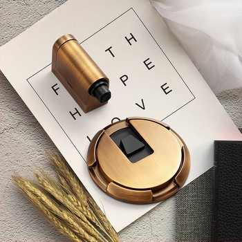 Stop de ușă cu aspirație pe podea, model 87006, aliaj de zinc, finisaj electroplate, montaj pe podea, acțiune manuală