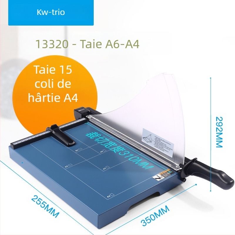 Tăietor de hârtie cu ghilotină, model 13036, dimensiune maximă de tăiere A3, material metal, pentru tăiere, marcă Can be excellent