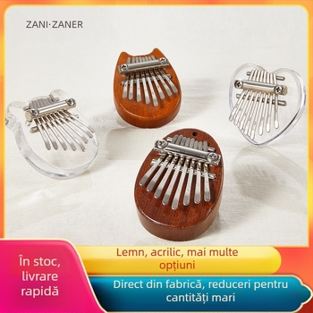 Kalimba cu 8 note, model mic, portabil, pachet 1