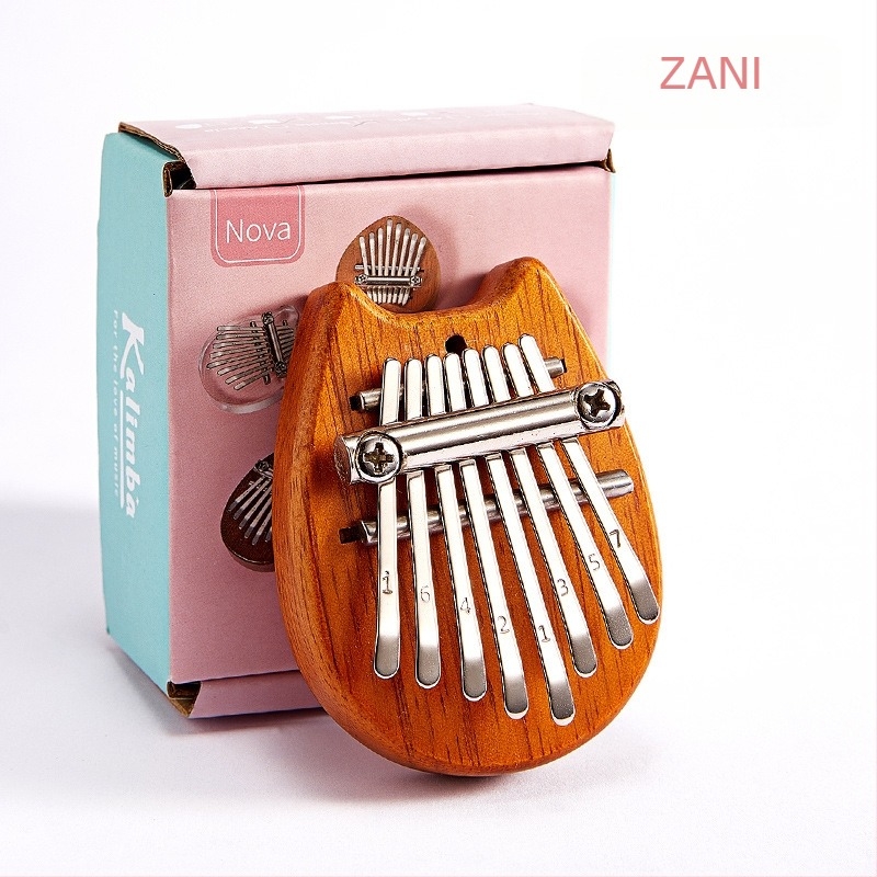 Kalimba cu 8 note, model mic, portabil, pachet 1