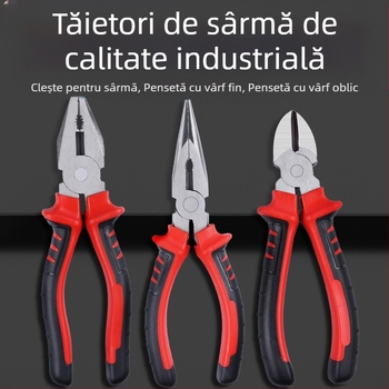 Clește cu încuriere pentru cabluri, clește multifuncțional, duritate de nivel industrial, lungimea capului de clemă 40, diametrul de tăiere 30