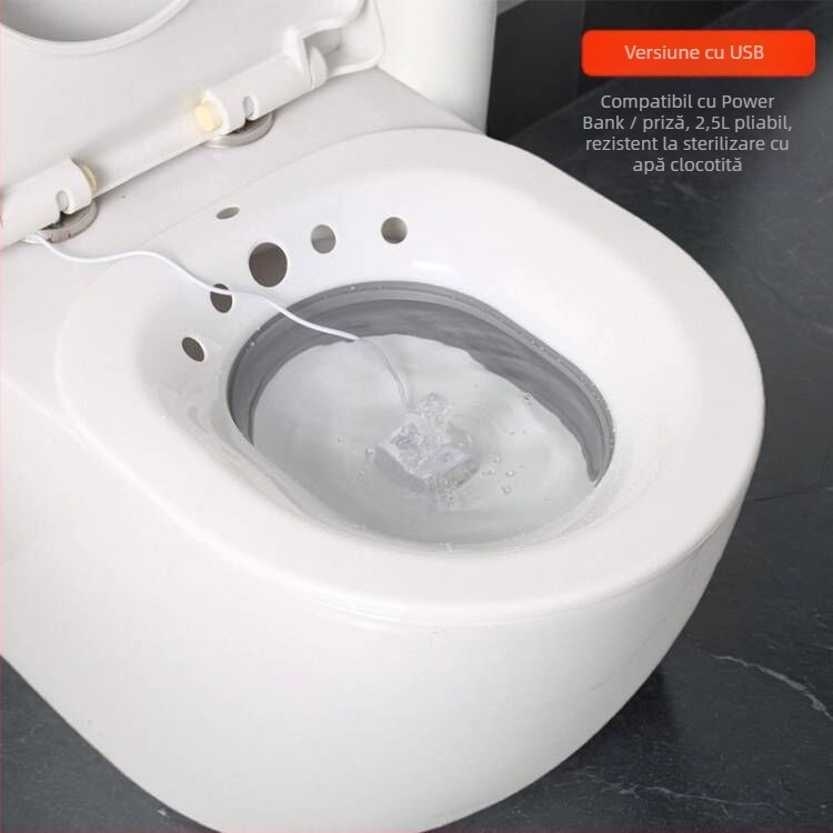 Bidet electric cu cadă pliabilă pentru picioare și masaj, pentru hemoroizi, uz ginecologic, irigare postpartum