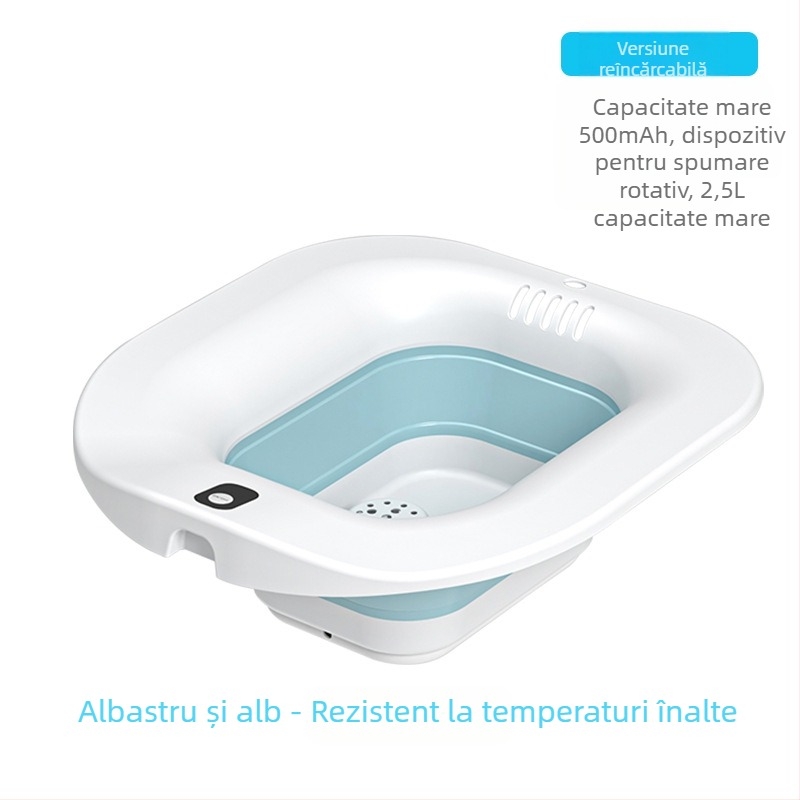 Bidet electric cu cadă pliabilă pentru picioare și masaj, pentru hemoroizi, uz ginecologic, irigare postpartum