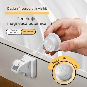 Încuietoare pentru sertare – model z-drawer lock, ABS material, pentru sertare, stil modern și simplu, Levy Poetry
