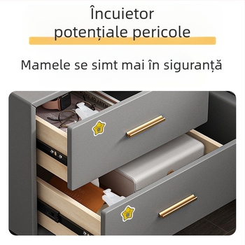 Încuietoare pentru sertare – model z-drawer lock, ABS material, pentru sertare, stil modern și simplu, Levy Poetry