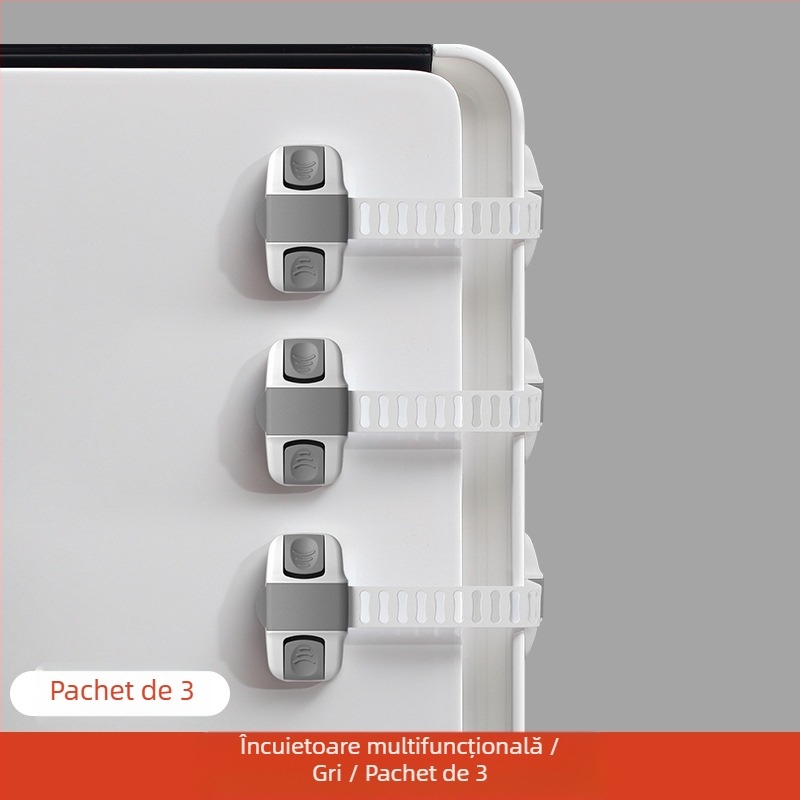 Încuietoare de siguranță pentru copii pentru dulapuri, uși, sertare și frigider – protecție împotriva strângelor, marca Yumman's sincerity