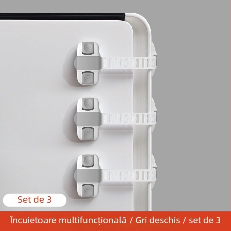 Încuietoare de siguranță pentru copii pentru dulapuri, uși, sertare și frigider – protecție împotriva strângelor, marca Yumman's sincerity