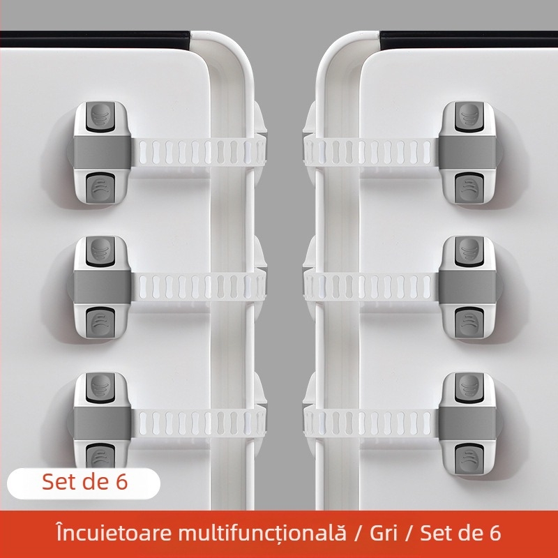 Încuietoare de siguranță pentru copii pentru dulapuri, uși, sertare și frigider – protecție împotriva strângelor, marca Yumman's sincerity