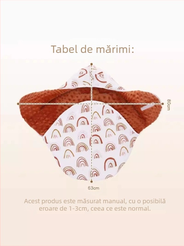 Nou-născut sac de dormit pentru cărucior, swaddle quiltat – bumbac 95%+, umplutură poliester, model floral, potrivit pentru copii până la 80 cm, primăvară-toamnă-iarnă