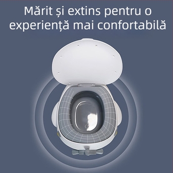 Vas de toaletă pentru copii, design avion, PP+PU, ambalare independentă, etichetă privată licențabilă