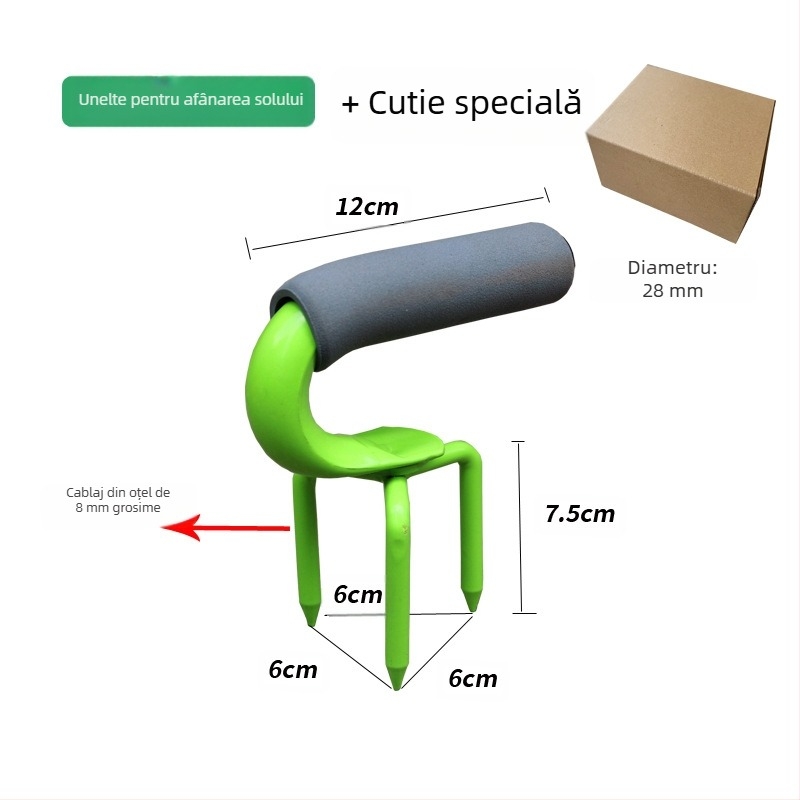 Furculă din oțel pentru afânarea solului, brand GRANPA, model BD-ST001, origine Zhejiang, agricultură