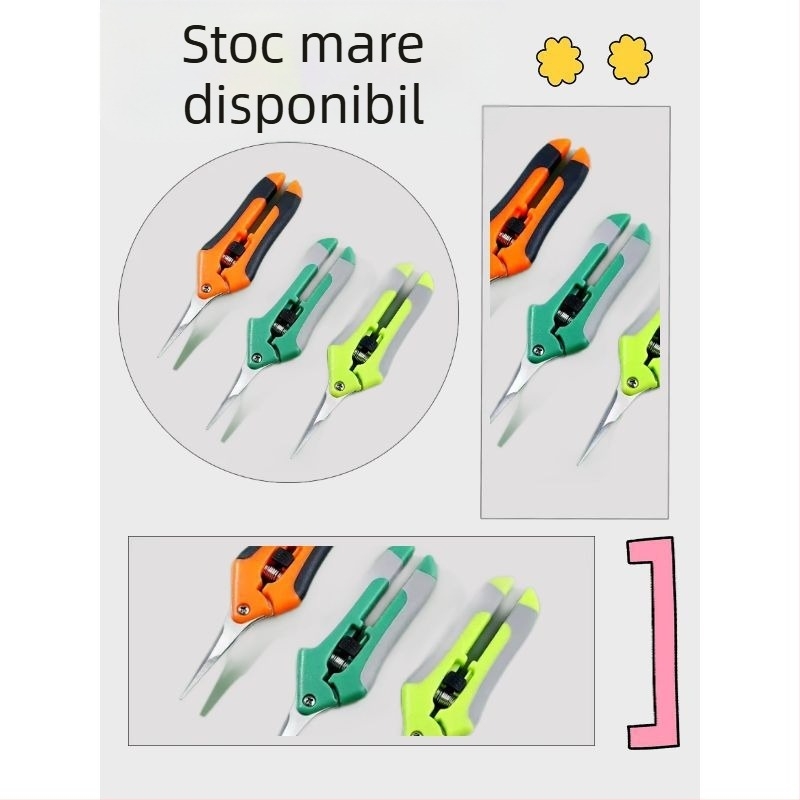 Foarfece de tăiat crengi din oțel inoxidabil, cu imprimare de logo, personalizare disponibilă, stil modern minimalist, lansare primăvara 2020