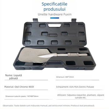 65A Ciocan electric cu cap de lopată lărgit și lamă îngroșată — mâner hexagonal, Fu Xin