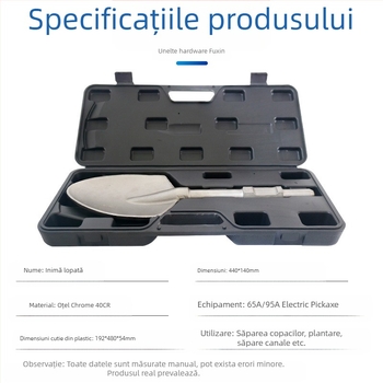 65A Ciocan electric cu cap de lopată lărgit și lamă îngroșată — mâner hexagonal, Fu Xin