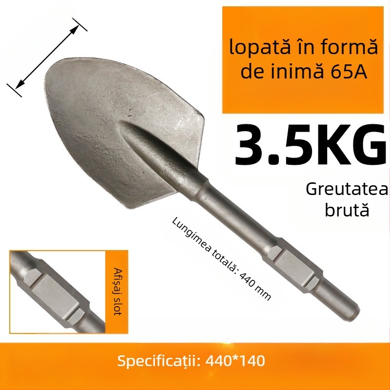 65A Ciocan electric cu cap de lopată lărgit și lamă îngroșată — mâner hexagonal, Fu Xin