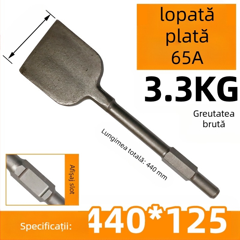 65A Ciocan electric cu cap de lopată lărgit și lamă îngroșată — mâner hexagonal, Fu Xin
