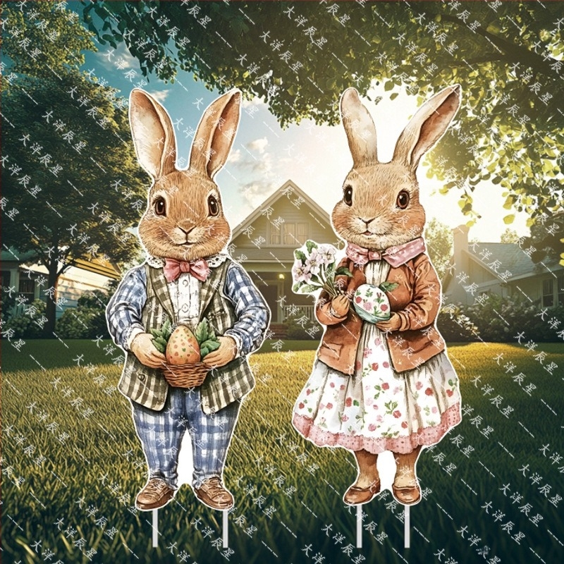 Semn de curte de Paște (Card Paște; Brand Ocean; Scop: Decorare curte de Paște)