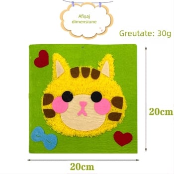 Kit material DIY pentru copii – țesătură nețesută; dezvoltă vedere, abilități cognitive și coordonarea motorie; potrivit pentru vârsta 7–14 ani