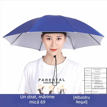 Pălărie cu umbrelă, protecție solară, purtată pe cap, potrivită pentru recoltarea ceaiului și pescuit