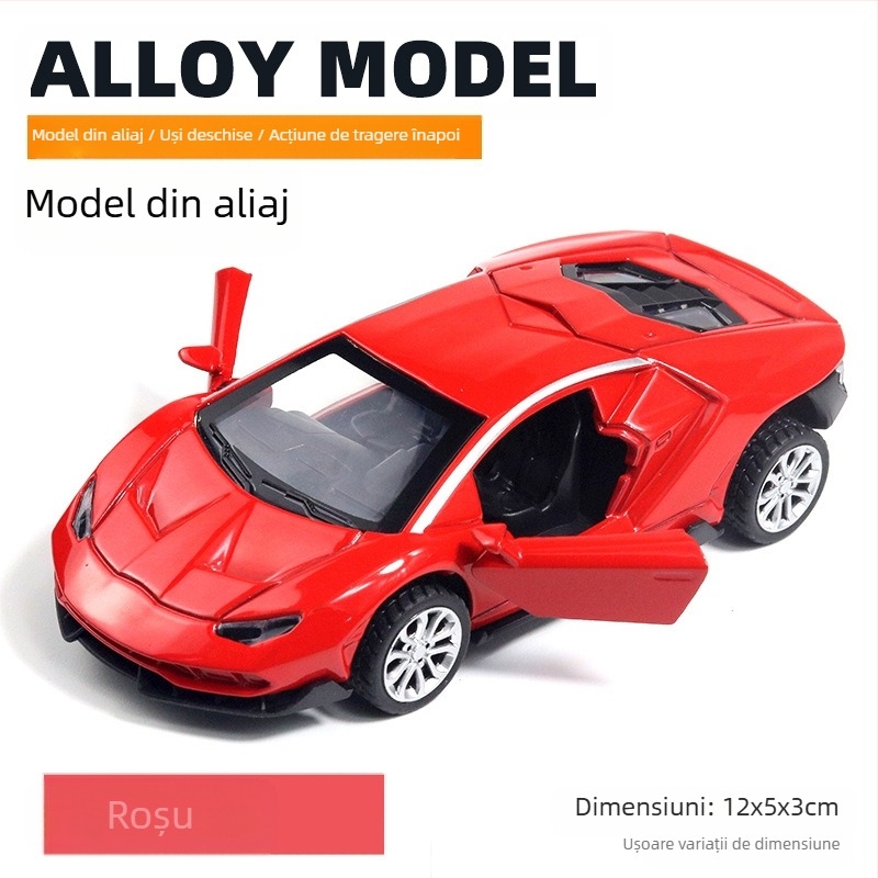Model de mașină din aliaj, model static, control prin forță, personalizare logo OEM, pentru copii 7–14 ani