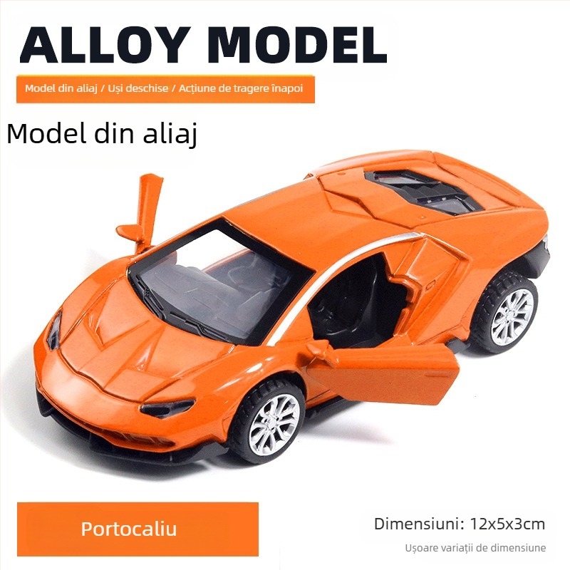 Model de mașină din aliaj, model static, control prin forță, personalizare logo OEM, pentru copii 7–14 ani