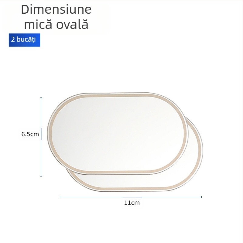 Oglindă cosmetică auto – Runner (montaj cu adeziv, potrivire universală, stil minimalist)