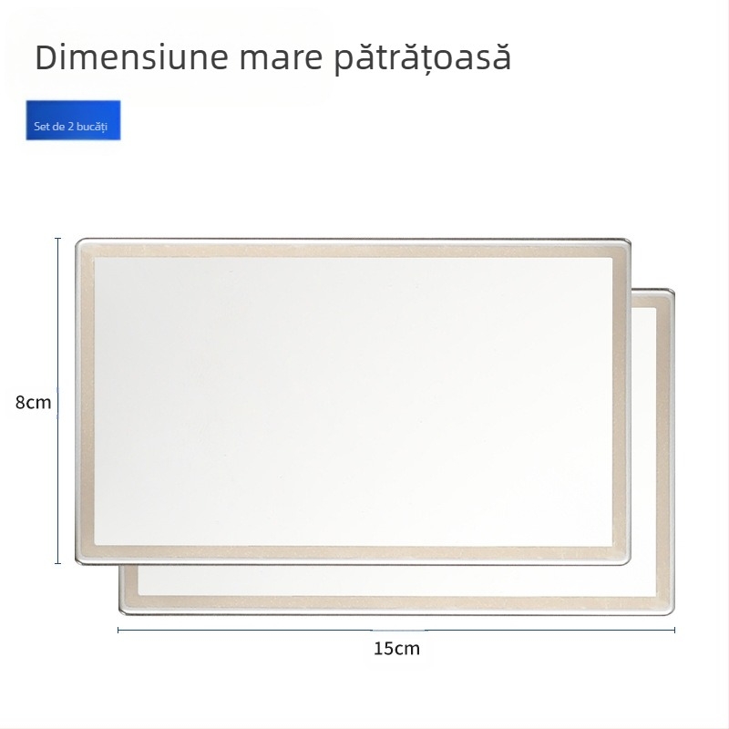 Oglindă cosmetică auto – Runner (montaj cu adeziv, potrivire universală, stil minimalist)