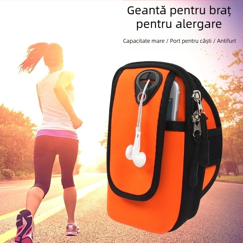 Shi Xin geantă de braț unisex pentru alergare în aer liber - impermeabilă, ultraușoară, respirabilă, anti-furt