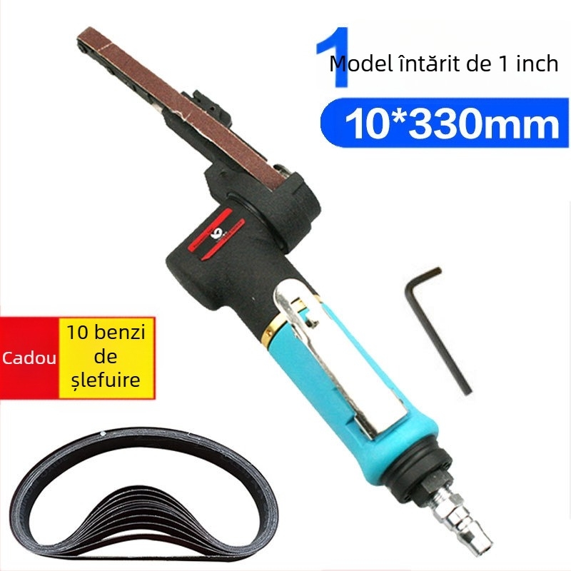 Fast Leopard șlefuitor cu bandă pneumatic, mașină abrazivă pentru șlefuire și lustruire