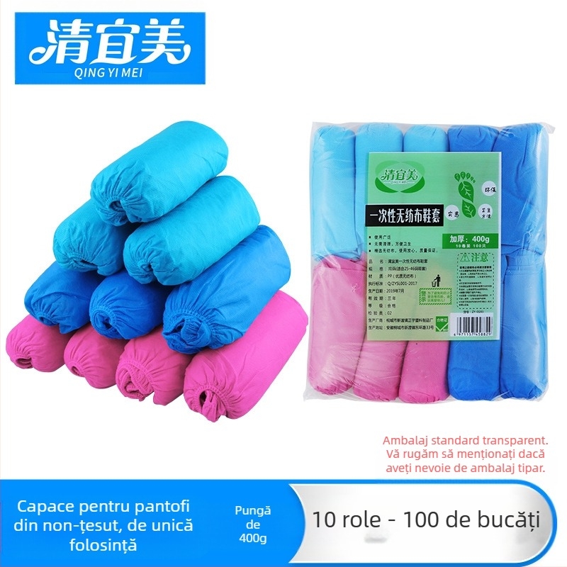 Protecție pentru încălțăminte din material nețesut, îngroșată, antiderapant, rezistent la uzură, degradabilă