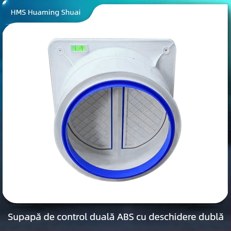 Supapă de reținere pentru ventilația bucătăriei, etanșare înaltă, ABS plastic, funcționare unidirecțională