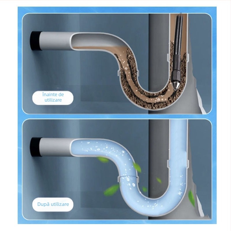 Furtun de curățare a canalizării pentru curățare la presiune înaltă — brand TUTU; material: țeavă de canalizare; greutate: 0.86