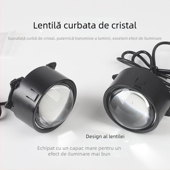 Faruri LED Demon Eye cu lentilă modificată, 1W, 12V, 0.3A, universal