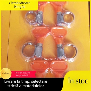 Colier de furtun din oțel inoxidabil cu mâner din plastic, diametru nominal 10–16 mm, diametru de fixare 16 mm, pentru industrie auto și navală, Mingfei Fastener