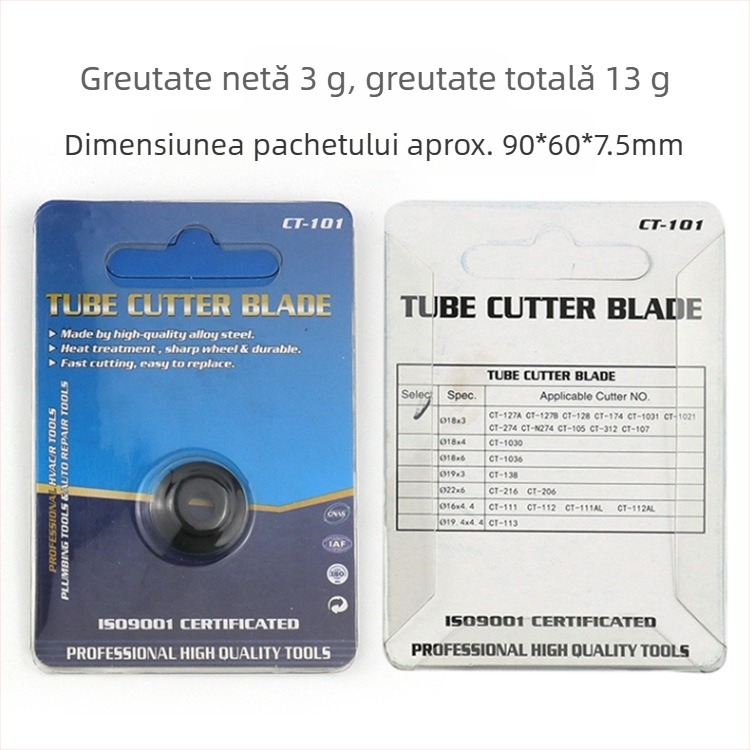 Record Work tăietor reglabil pentru țevi metalice – pentru țevi din cupru și aluminiu, potrivit pentru conducte de apă și HVAC