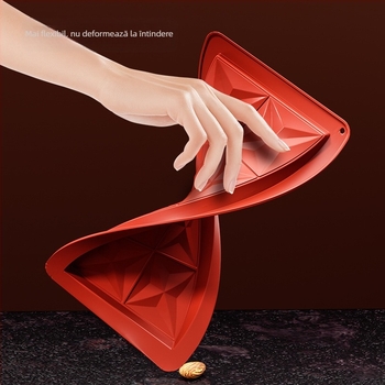 Forma de ciocolată Yonghao – dreptunghiulară, silicon alimentar, 87 g, pentru coacere