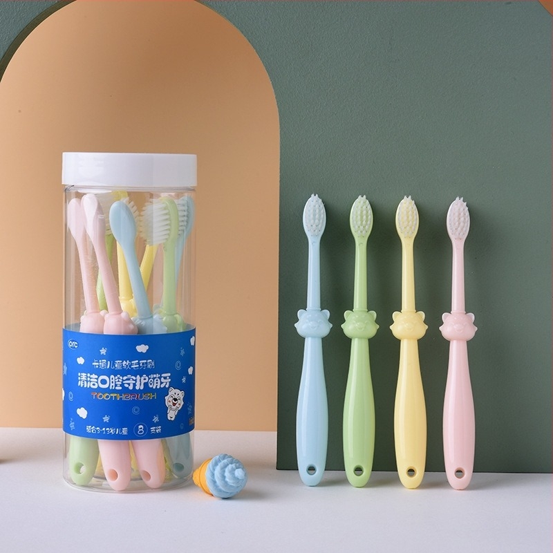 Perie manuală de dinți cu design cilindric, peri moi, model R0722, pentru adulți