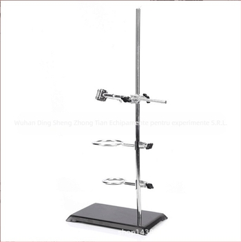 Masă de titrare cu blat de marmură pe cadru din fier, model O placă, O tijă, producător zt