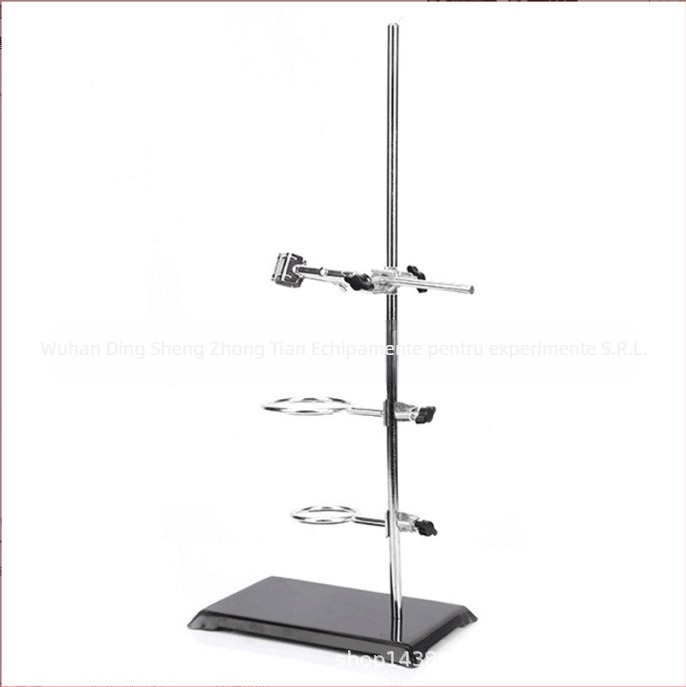 Masă de titrare cu blat de marmură pe cadru din fier, model O placă, O tijă, producător zt