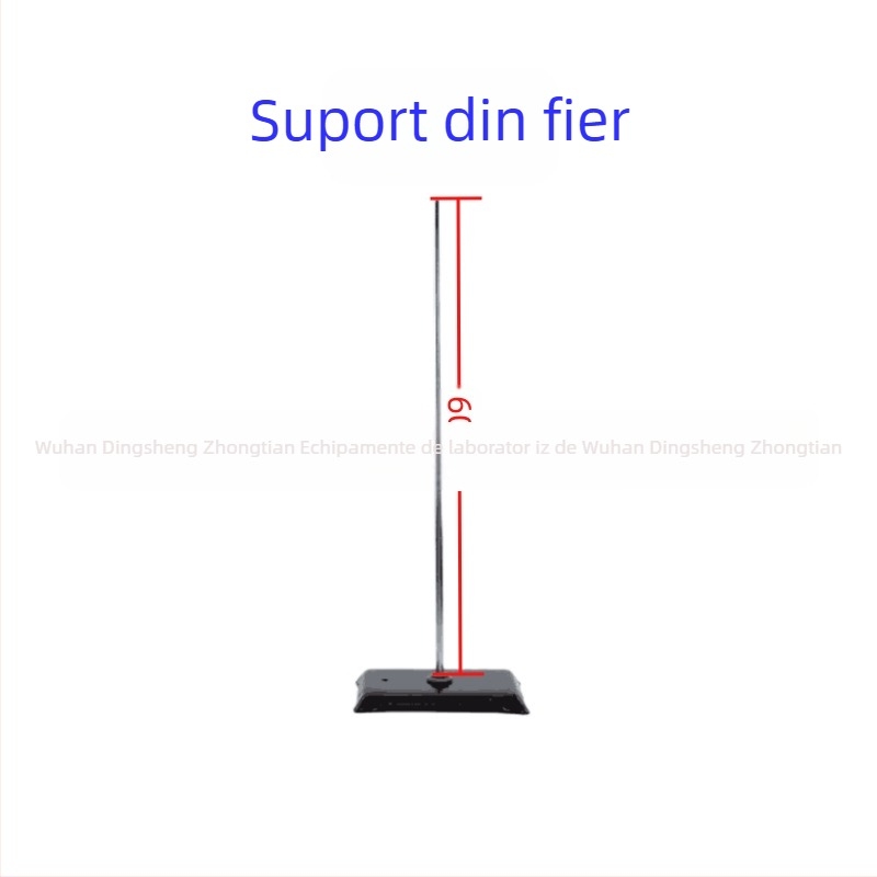 Masă de titrare cu blat de marmură pe cadru din fier, model O placă, O tijă, producător zt