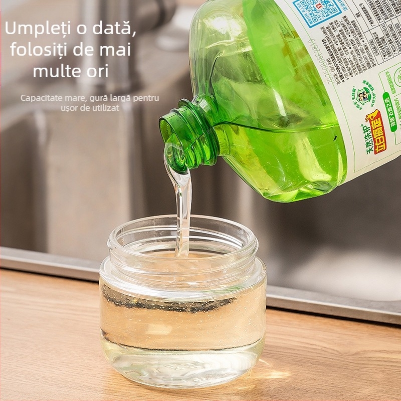 Dozator de săpun pentru vase din sticlă, cu apăsare manuală, stil modern minimalist