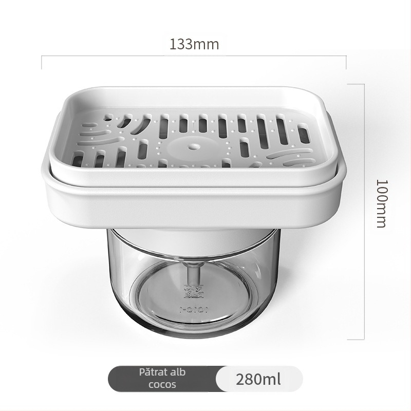 Dozator de săpun pentru vase din sticlă, cu apăsare manuală, stil modern minimalist