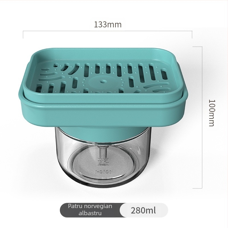 Dozator de săpun pentru vase din sticlă, cu apăsare manuală, stil modern minimalist